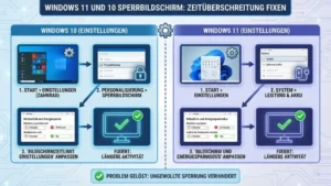 Windows 11 und 10 Sperrbildschirm: Zeitüberschreitung fixen