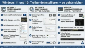 Windows 11 und 10: Treiber deinstallieren – so geht’s sicher