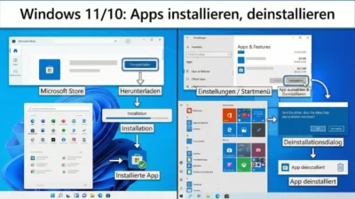 Windows 11/10: Apps installieren, deinstallieren – so geht’s