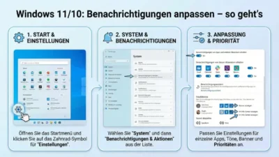 Windows 11/10: Benachrichtigungen anpassen – so geht’s