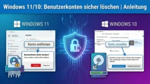 Windows 11/10: Benutzerkonten sicher löschen | Anleitung