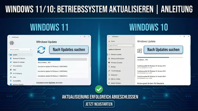 Windows 11/10: Betriebssystem aktualisieren | Anleitung