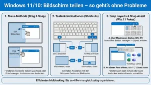 Windows 11/10: Bildschirm teilen – so geht’s ohne Probleme