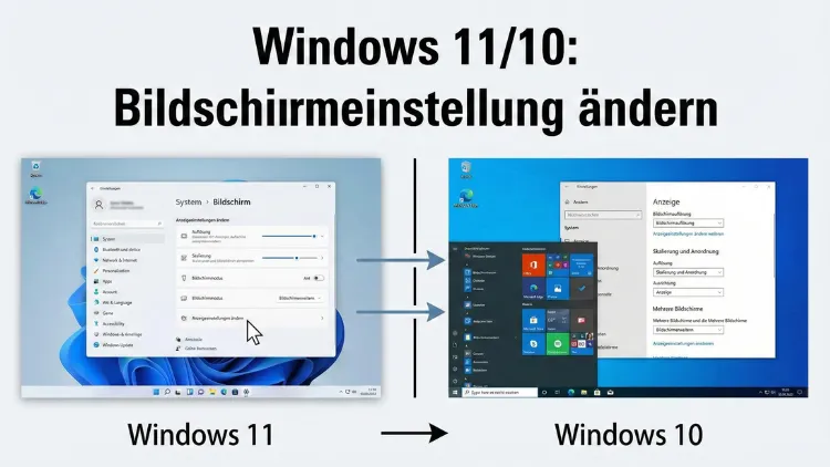 Windows 11/10: Bildschirmeinstellung ändern – so geht’s