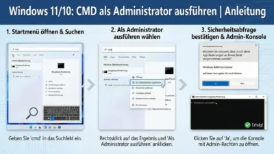 Windows 11/10: CMD als Administrator ausführen | Anleitung