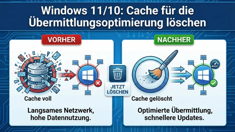 Windows 11/10: Cache für die Übermittlungsoptimierung löschen – so geht’s