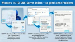 Windows 11/10: DNS-Server ändern – so geht’s ohne Probleme