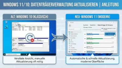 Windows 11/10: Datenträgerverwaltung aktualisieren | Anleitung