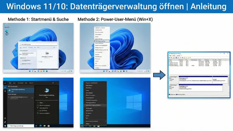 Windows 11/10: Datenträgerverwaltung öffnen | Anleitung