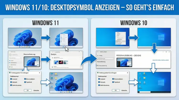 Windows 11/10: Desktopsymbole anzeigen – so geht’s einfach