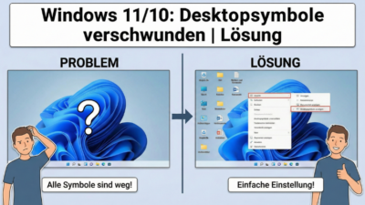 Windows 11/10: Desktopsymbole verschwunden | Lösung