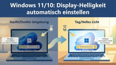 Windows 11/10: Display-Helligkeit automatisch einstellen – so geht’s
