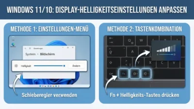 Windows 11/10: Display-Helligkeitseinstellungen anpassen – so geht’s