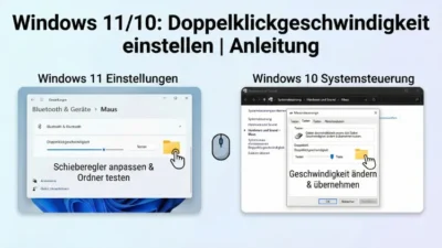 Windows 11/10: Doppelklickgeschwindigkeit einstellen | Anleitung