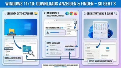 Windows 11/10: Downloads anzeigen, finden – so geht’s