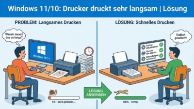 Windows 11/10: Drucker druckt sehr langsam | Lösung