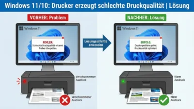 Windows 11/10: Drucker erzeugt schlechte Druckqualität | Lösung
