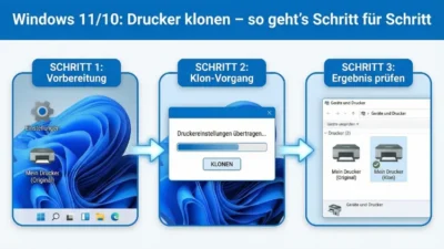 Windows 11/10: Drucker klonen – so geht’s Schritt für Schritt