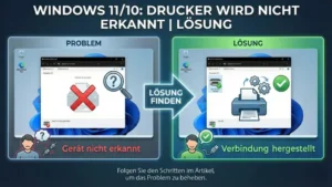 Windows 11/10: Drucker wird nicht erkannt | Lösung