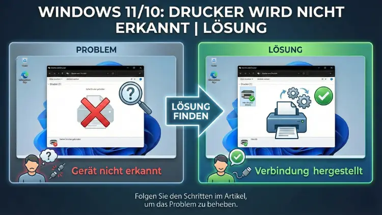 Windows 11/10: Drucker wird nicht erkannt | Lösung