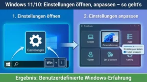 Windows 11/10: Einstellungen öffnen, anpassen – so geht’s