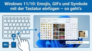 Windows 11/10: Emojis, GIFs und Symbole mit der Tastatur einfügen – so geht’s