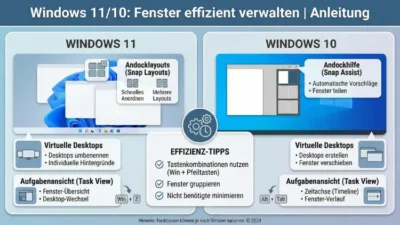 Windows 11/10: Fenster effizient verwalten | Anleitung