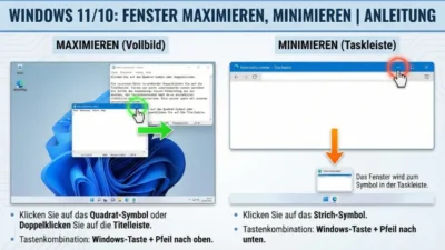 Windows 11/10: Fenster maximieren, minimieren | Anleitung