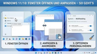 Windows 11/10: Fenster öffnen und anpassen – so geht’s