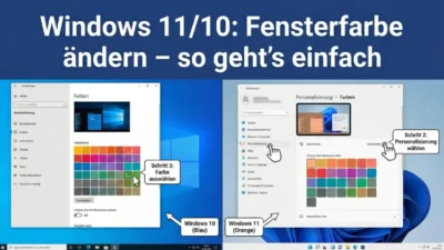 Windows 11/10: Fensterfarbe ändern – so geht’s einfach