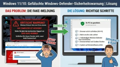 Windows 11/10: Gefälschte Windows-Defender-Sicherheitswarnung | Lösung