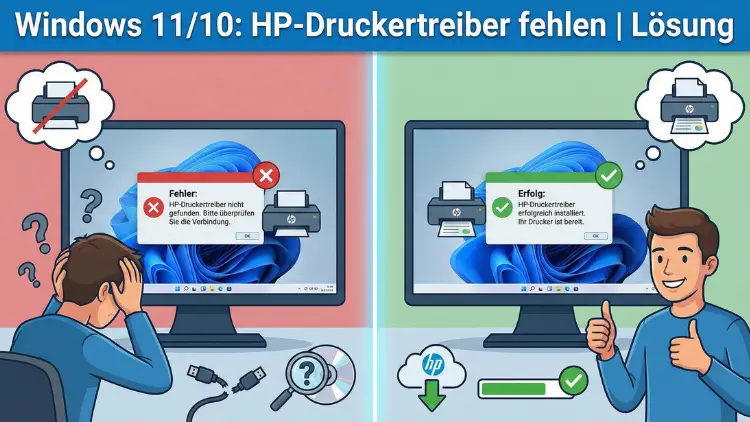 Windows 11/10: HP-Druckertreiber fehlen | Lösung