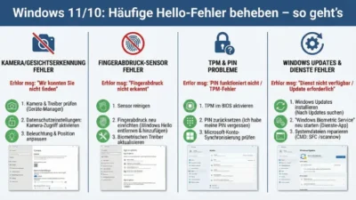 Windows 11/10: Häufige Hello-Fehler beheben – so geht’s