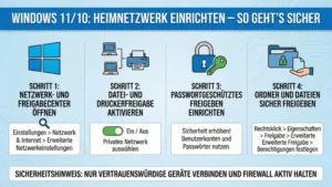 Windows 11/10: Heimnetzwerk einrichten – so geht’s sicher