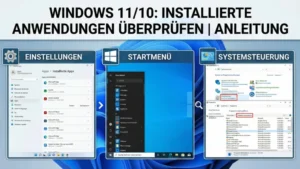 Windows 11/10: Installierte Anwendungen überprüfen | Anleitung