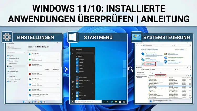 Windows 11/10: Installierte Anwendungen überprüfen | Anleitung