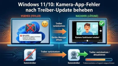 Windows 11/10: Kamera-App-Fehler nach Treiber-Update beheben