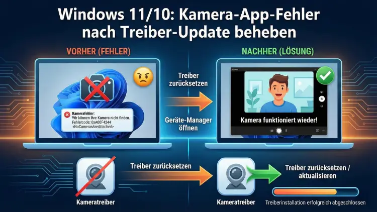 Windows 11/10: Kamera-App-Fehler nach Treiber-Update beheben