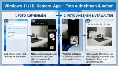 Windows 11/10: Kamera-App Foto aufnehmen, sehen | Anleitung