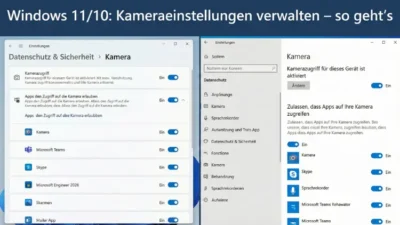 Windows 11/10: Kameraeinstellungen verwalten – so geht’s