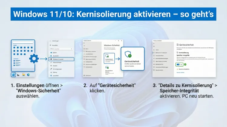Windows 11/10: Kernisolierung aktivieren – so geht’s