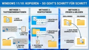 Windows 11/10: Kopieren – so geht’s Schritt für Schritt