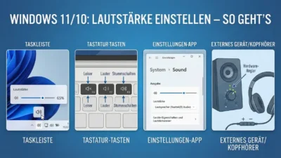 Windows 11/10: Lautstärke einstellen – so geht’s