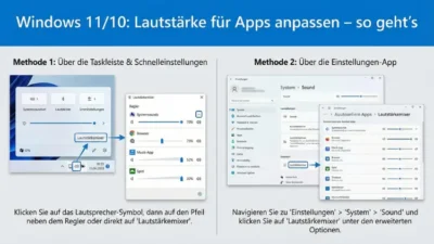 Windows 11/10: Lautstärke für Apps anpassen – so geht’s