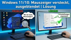 Windows 11/10: Mauszeiger versteckt, ausgeblendet | Lösung