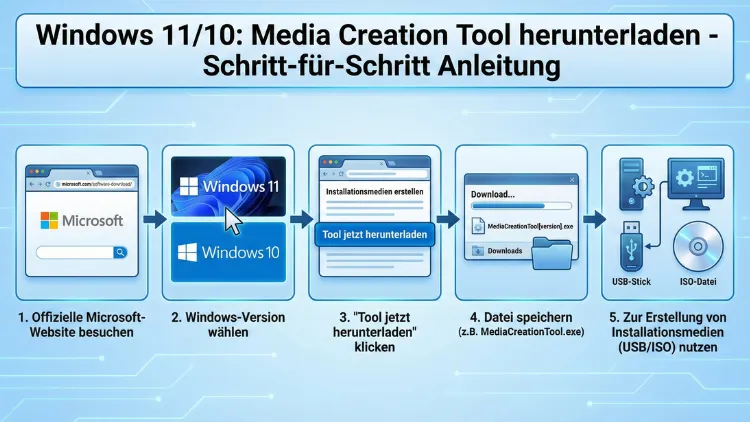 Windows 11/10: Media Creation Tool herunterladen – so geht’s