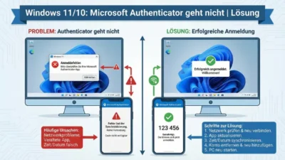 Windows 11/10: Microsoft Authenticator geht nicht | Lösung