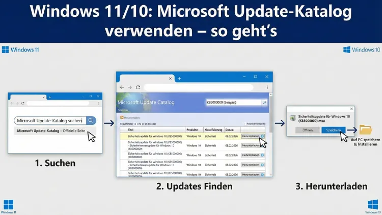 Windows 11/10: Microsoft Update-Katalog verwenden – so geht’s