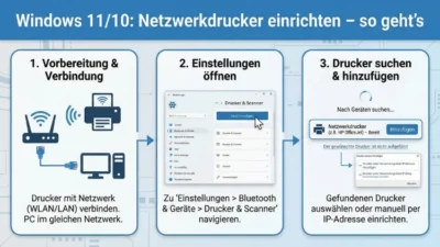Windows 11/10: Netzwerkdrucker einrichten – so geht’s
