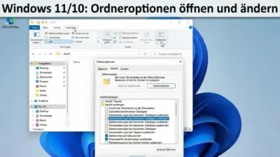Windows 11/10: Ordneroptionen öffnen und ändern – so geht’s